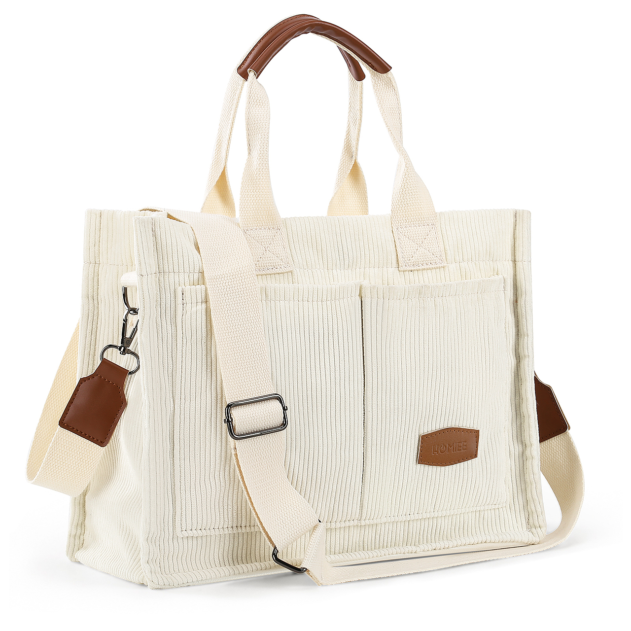 手提灯芯绒简约斜挎包