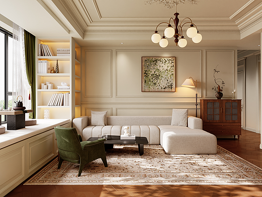 白龙马效果图-法式