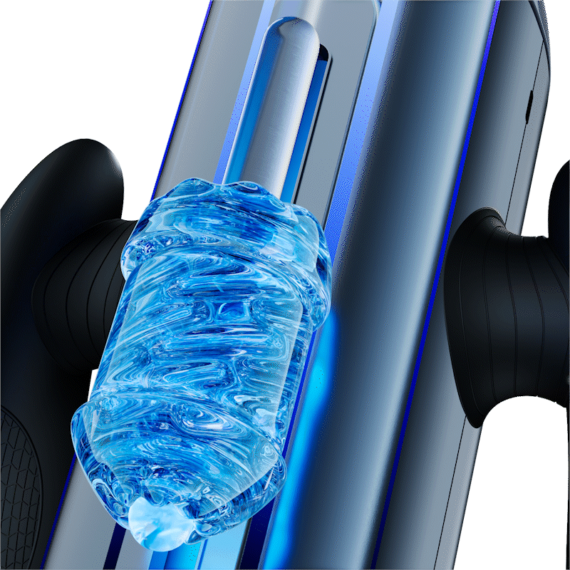 跳楼机升降飞机杯黑色渲染