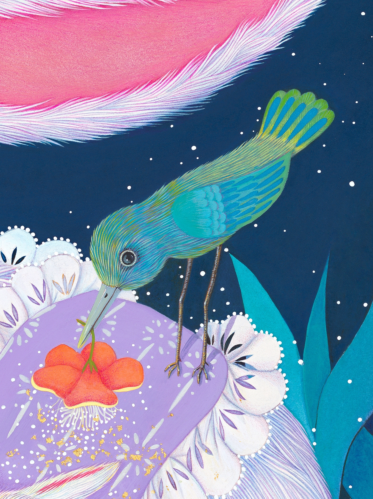 月儿弯弯（图ZMzg5Mzc2OTYw） - 绘画 - 站酷设计师杨燕art原创素材 - 站酷ZCOOL