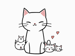 猫咪简单插画