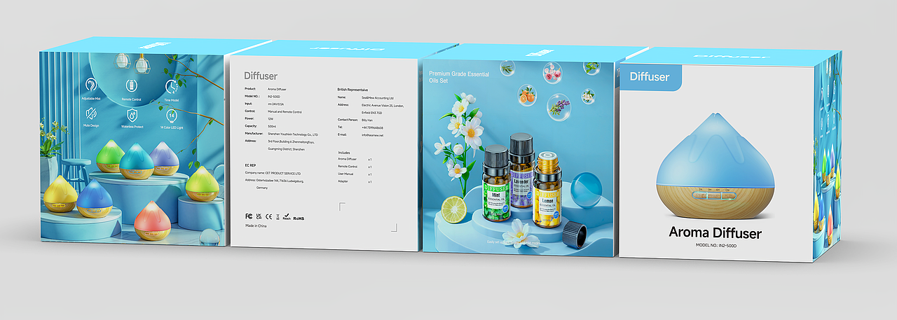 电子产品包装设计3C数码包装设计数据线包装剃须刀包装