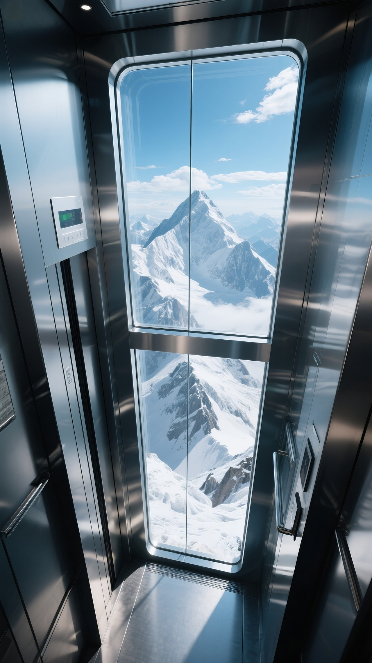 珠穆朗玛峰电梯安装工人（图ZMzg5Mzg0MzAw） - AI作品 - 站酷设计师时光背影只能留给原创素材 - 站酷ZCOOL