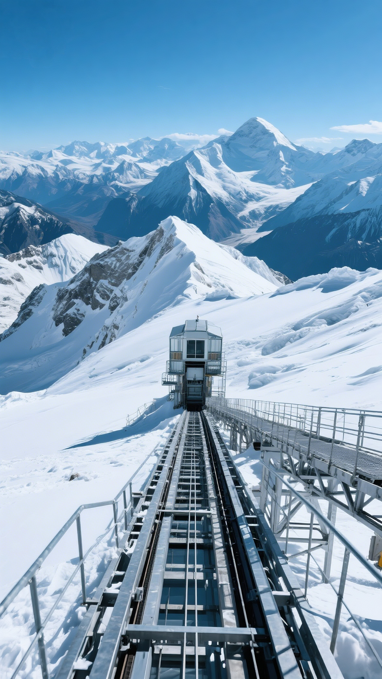 珠穆朗玛峰电梯安装工人（图ZMzg5Mzg0Mjky） - AI作品 - 站酷设计师时光背影只能留给原创素材 - 站酷ZCOOL