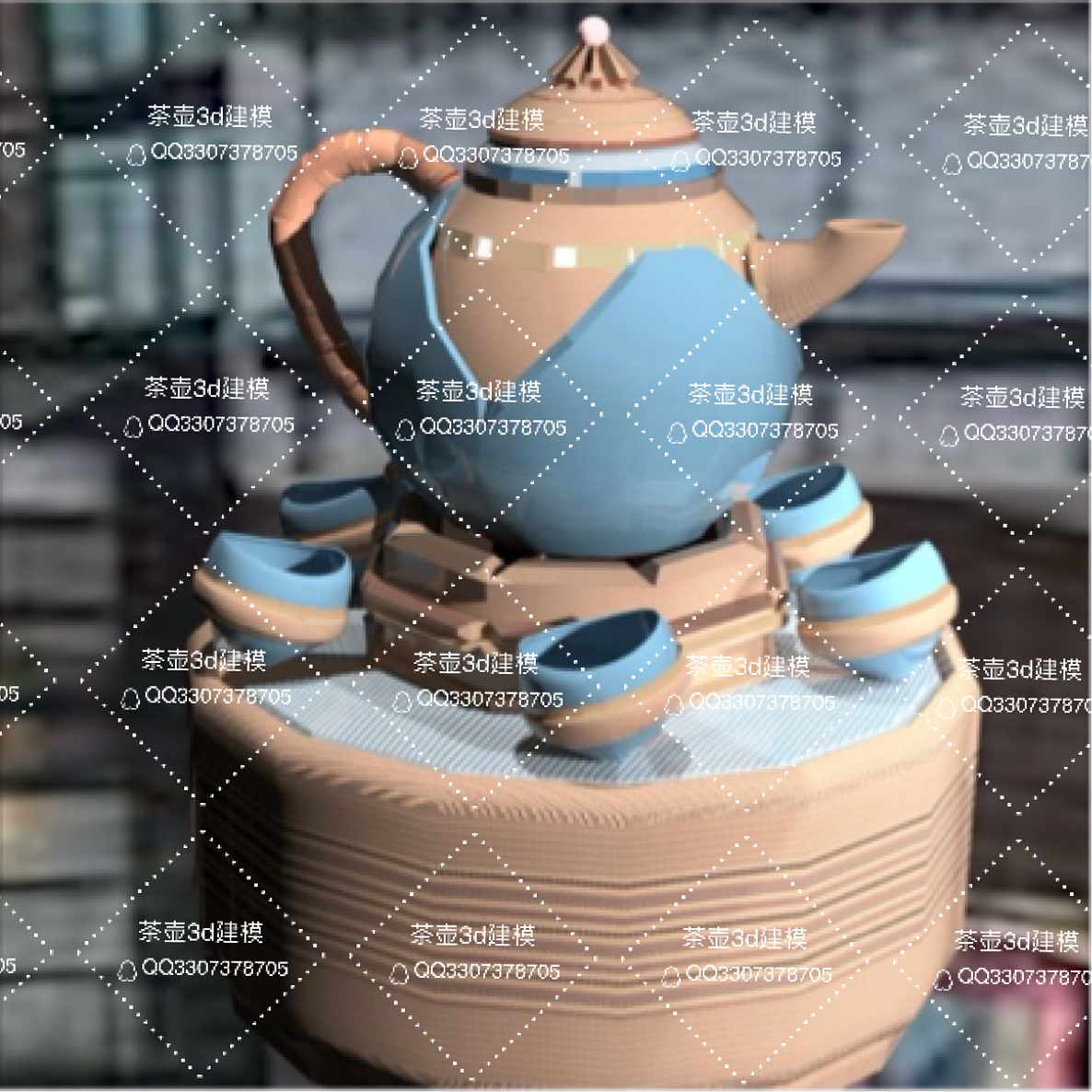 3D建模（茶几）