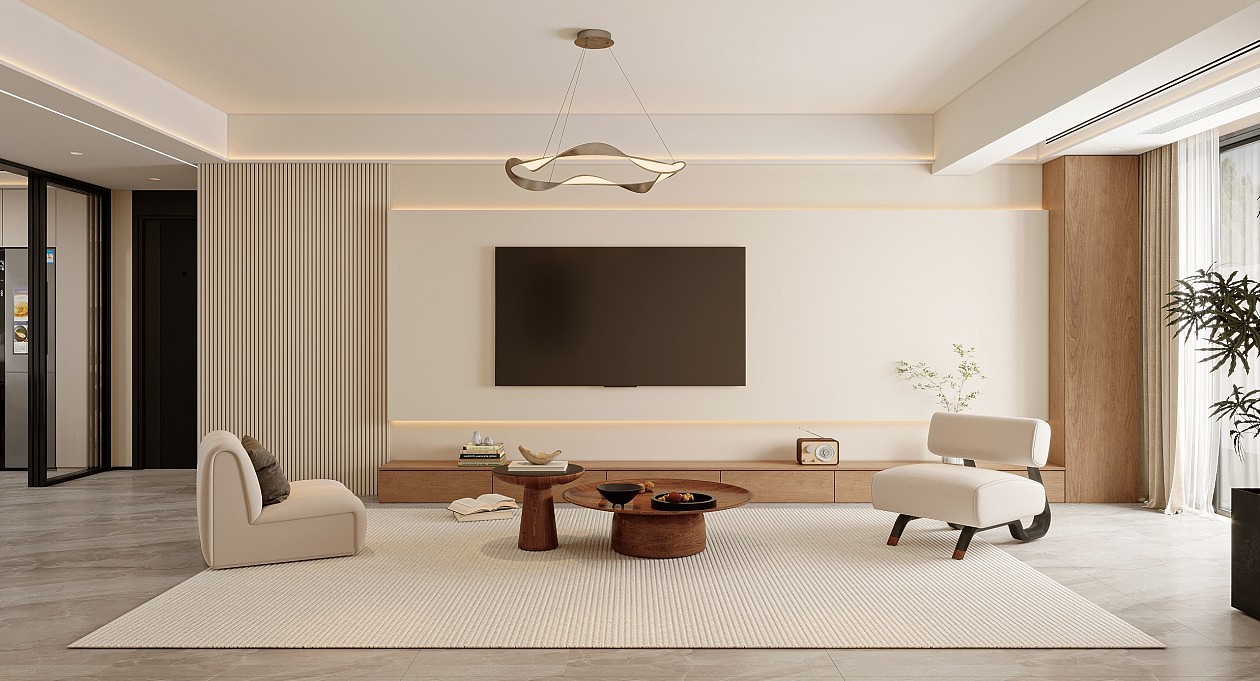 现代简约客餐厅效果图表现