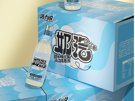 奶汽包装设计