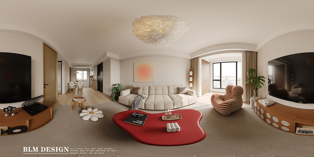 现代-白龙马效果图