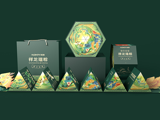 米旗端午节粽子包装设计