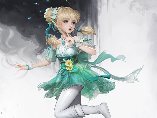 给《仙剑世界》制作的角色立绘作品