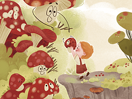 把蘑菇精灵宝宝给你｜原创插画