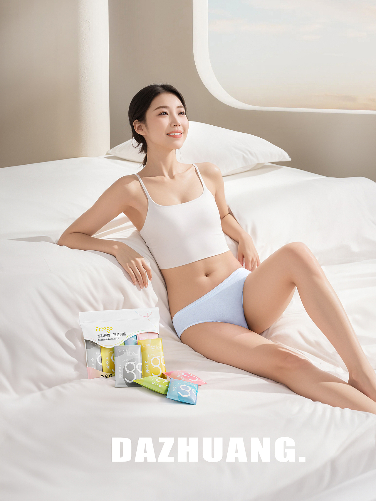 Freego旅行新宠 | 一次性内裤，解放你的旅途（图ZMzg5NDIyNjIw） - 人像摄影 - 站酷设计师DaZhuang_原创素材 - 站酷ZCOOL