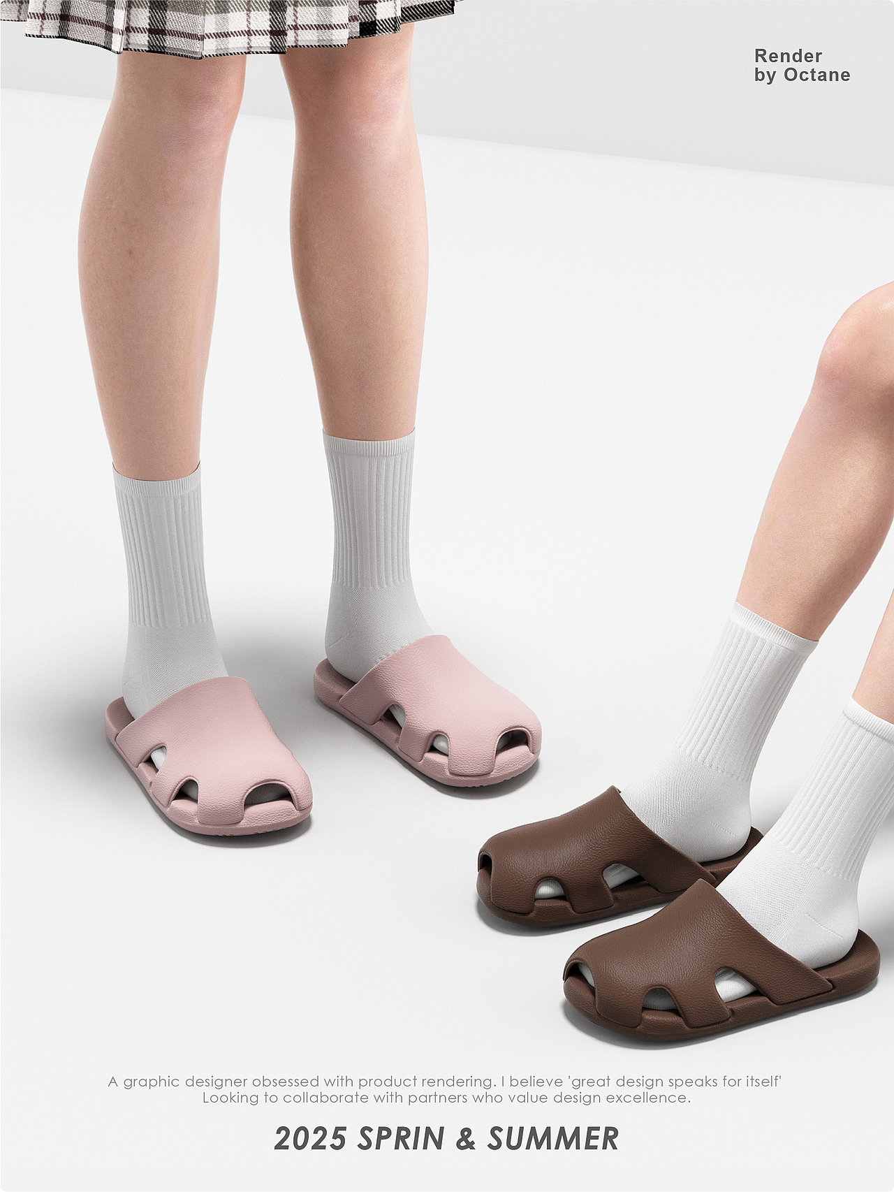 拖鞋上脚图渲染（图ZMzg5NDIyOTI4） - 产品 - 站酷设计师a_No原创素材 - 站酷ZCOOL