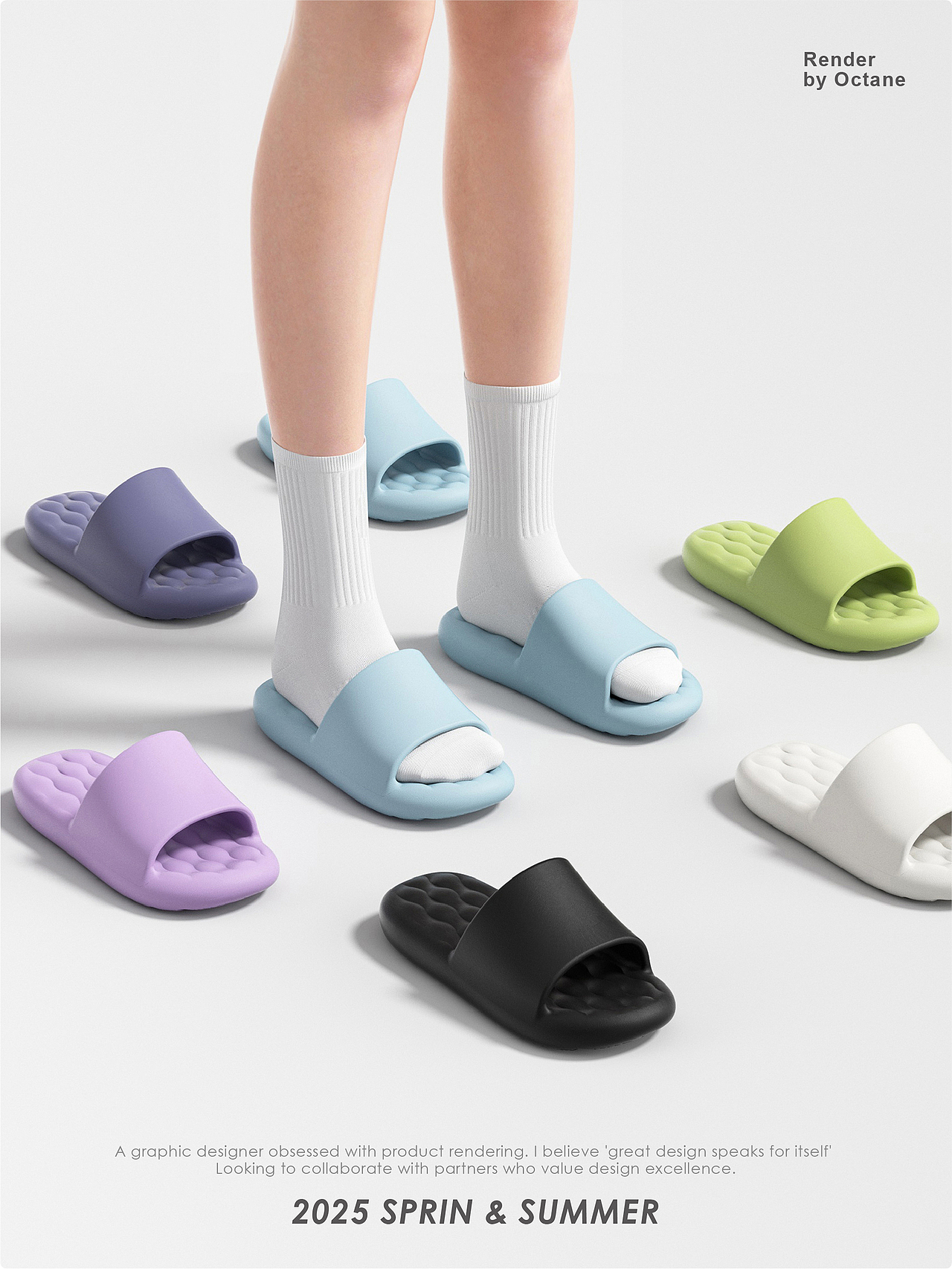 拖鞋上脚图渲染（图ZMzg5NDIzMjky） - 产品 - 站酷设计师a_No原创素材 - 站酷ZCOOL