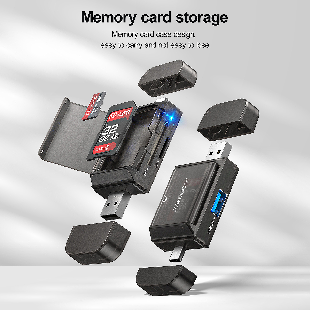 多功能读卡器 渲染制作