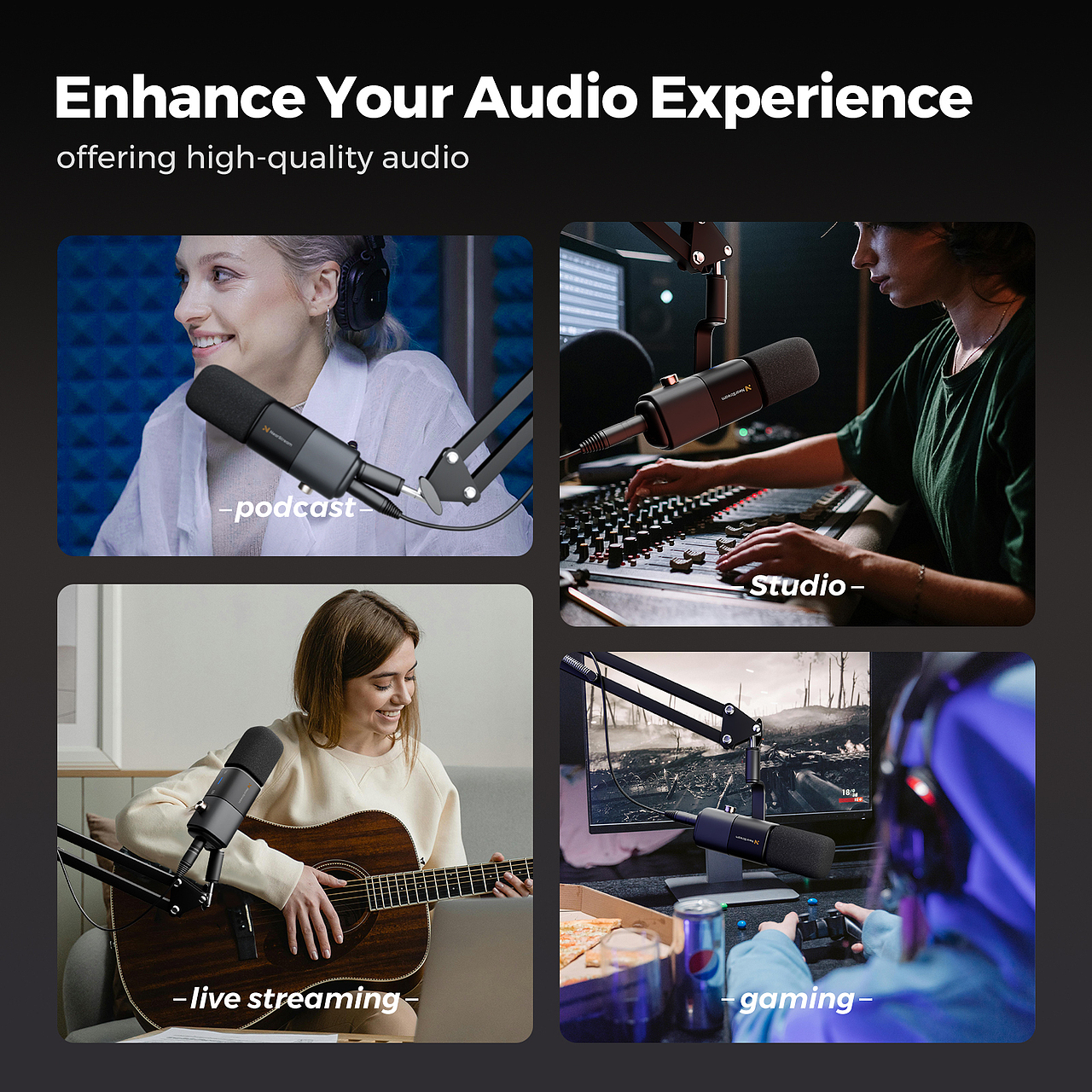 【NearStream Condenser Microphone 亚马逊套图设计】