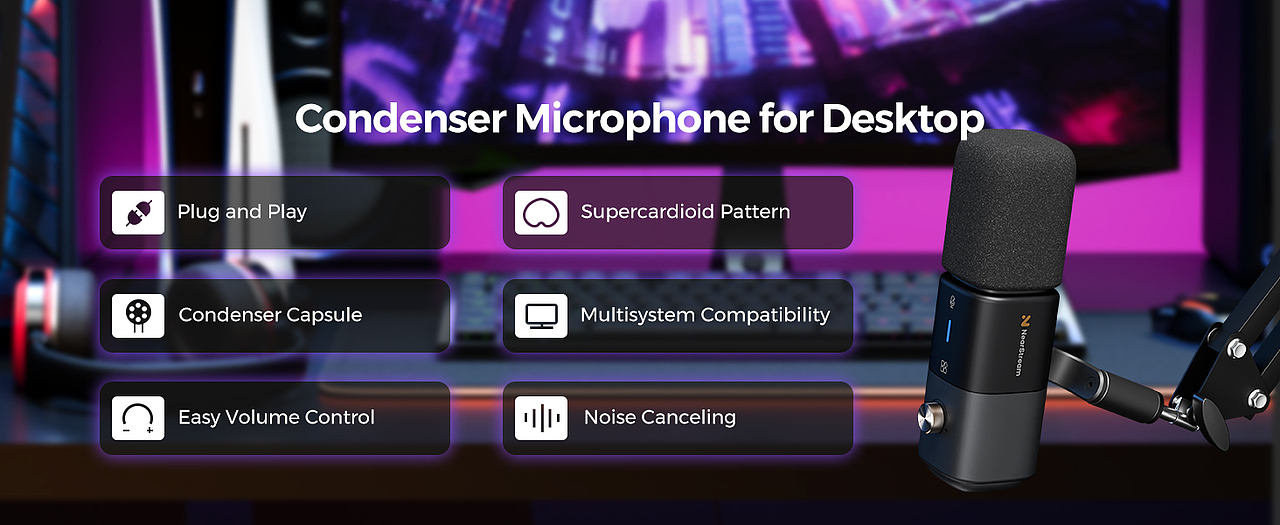 【NearStream Condenser Microphone 亚马逊套图设计】