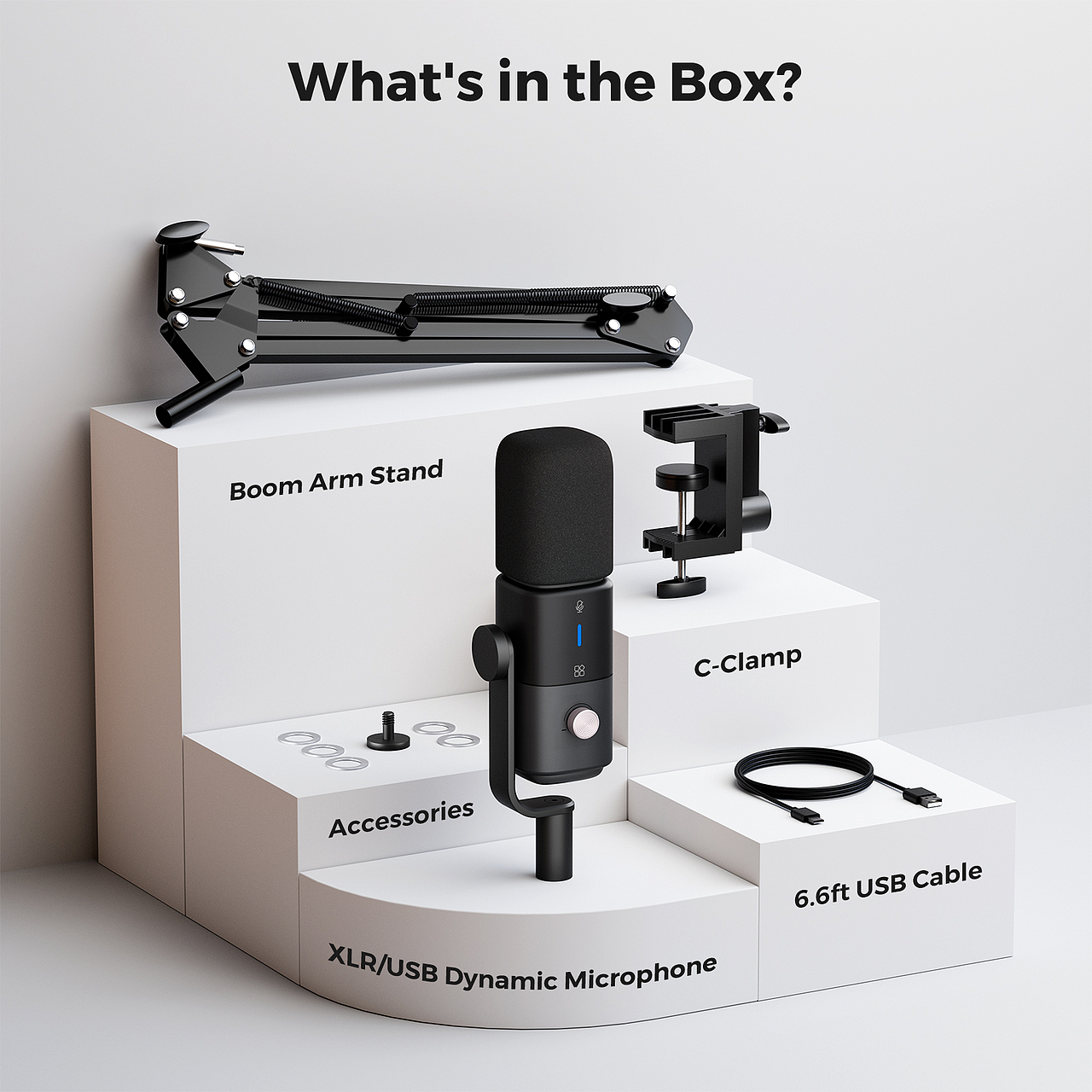 【NearStream 支架麦克风 亚马逊套图设计】