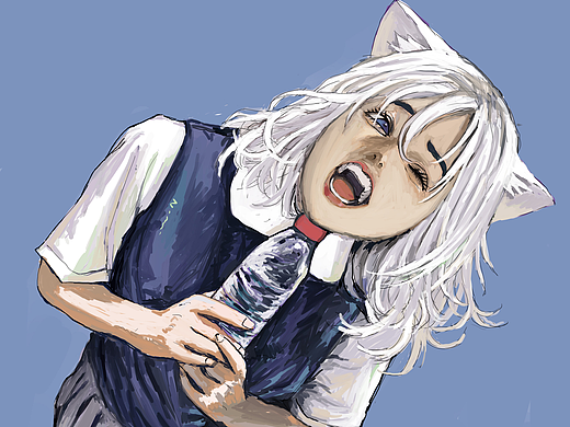 女孩头像涂鸦(2)