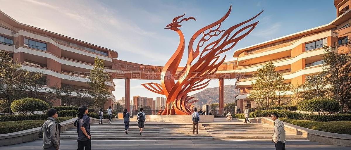 郑州学校不锈钢雕塑设计(图2)