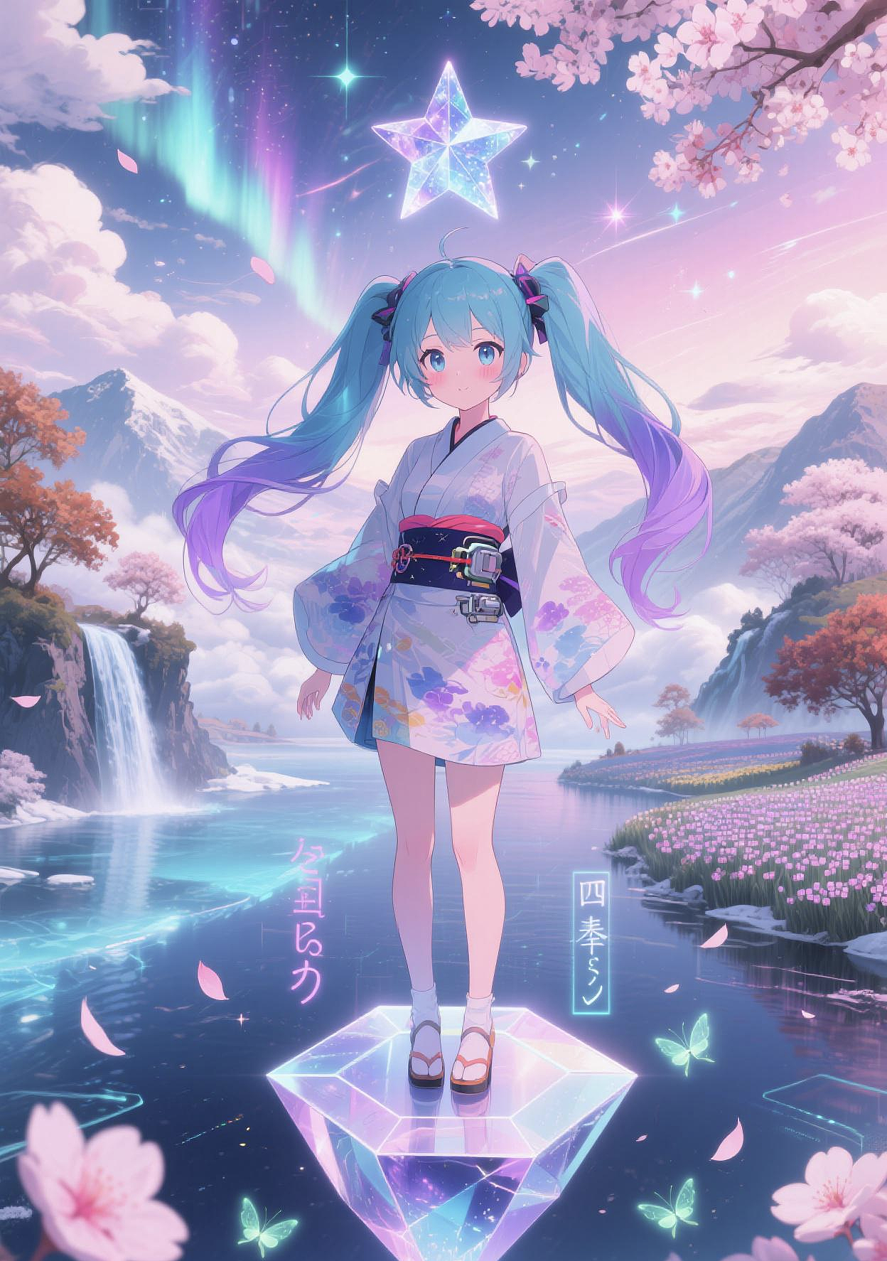 和服水晶少女