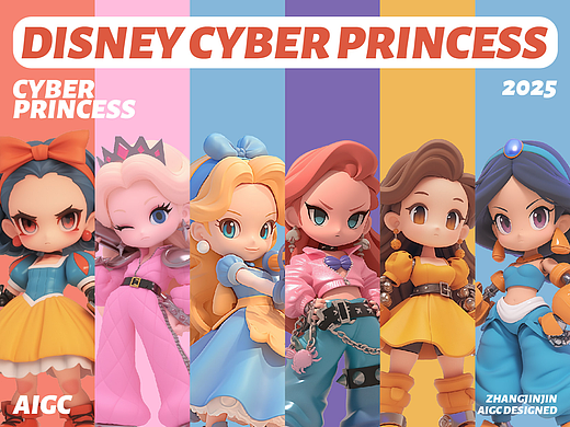 AIGC|迪士尼赛博公主 Disney Cyber Princess