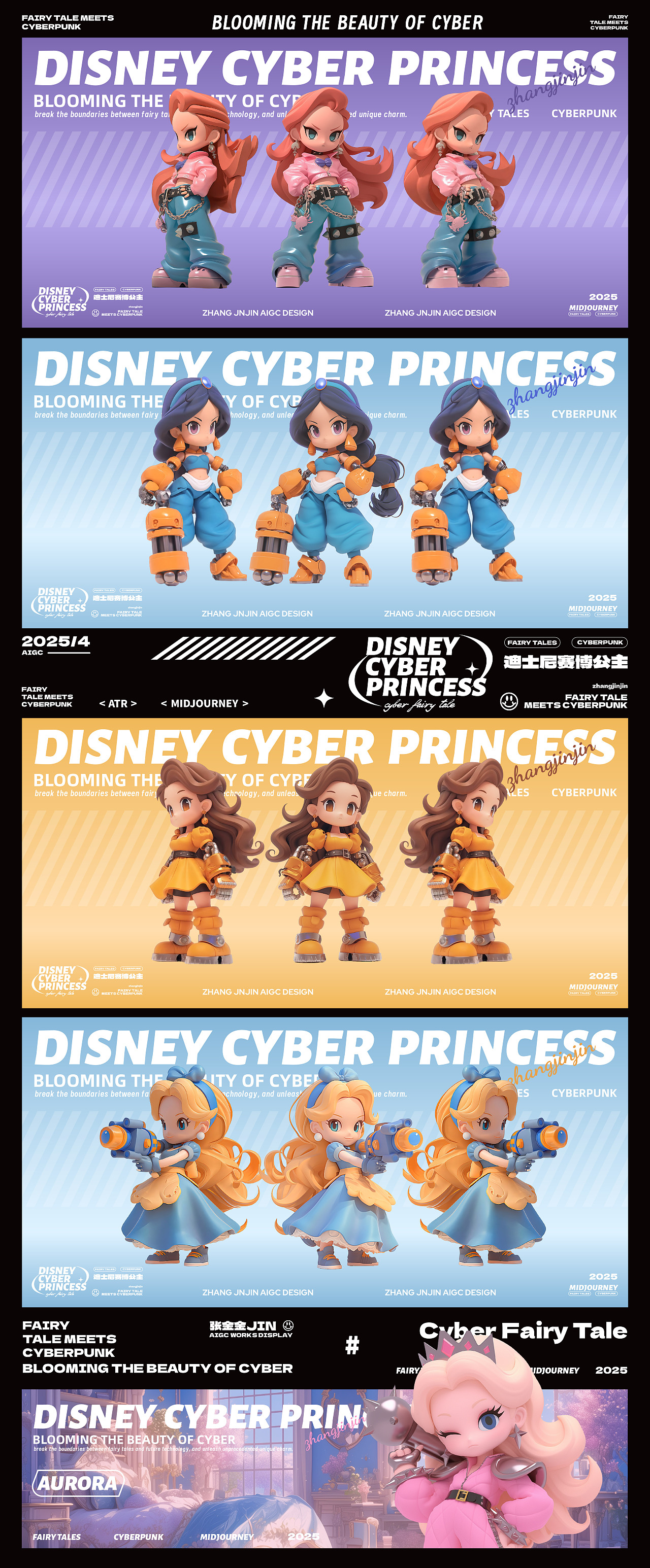 AIGC|迪士尼赛博公主 Disney Cyber Princess