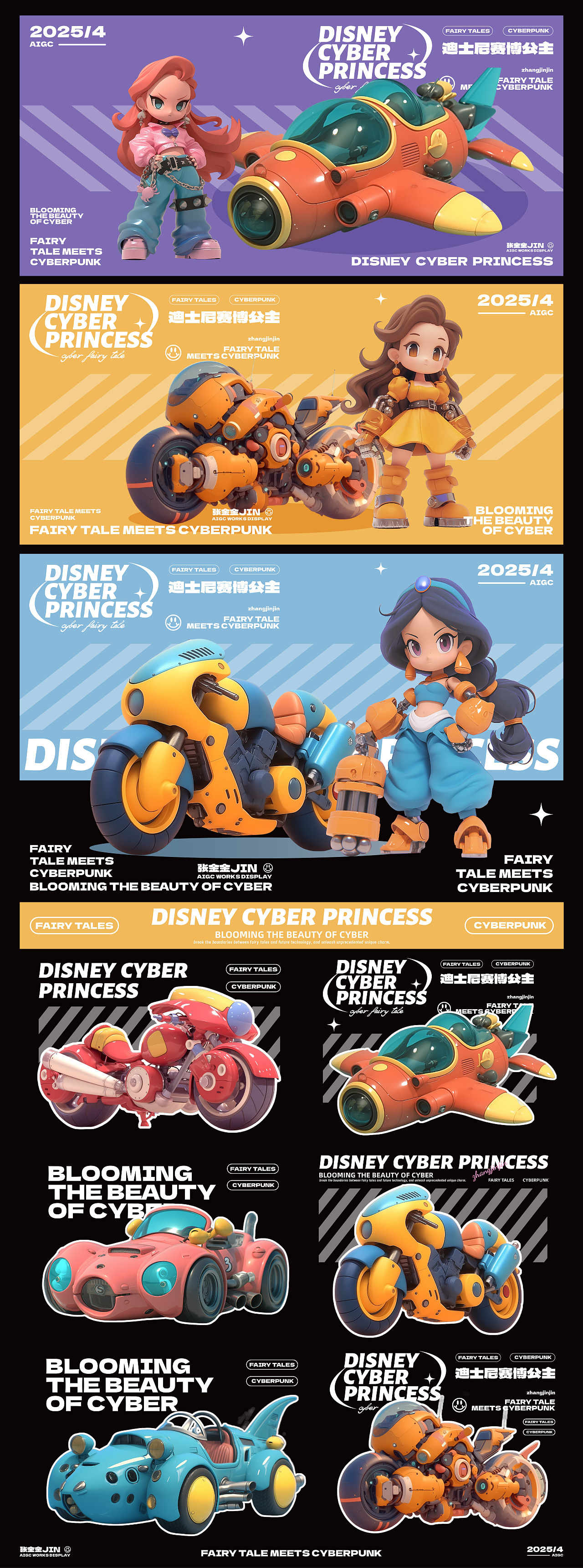 AIGC|迪士尼赛博公主 Disney Cyber Princess