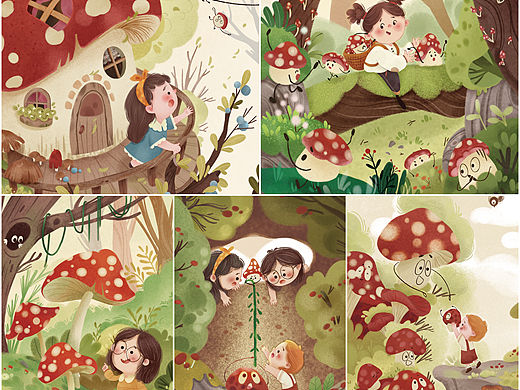 《森林里的蘑菇🍄》｜原创