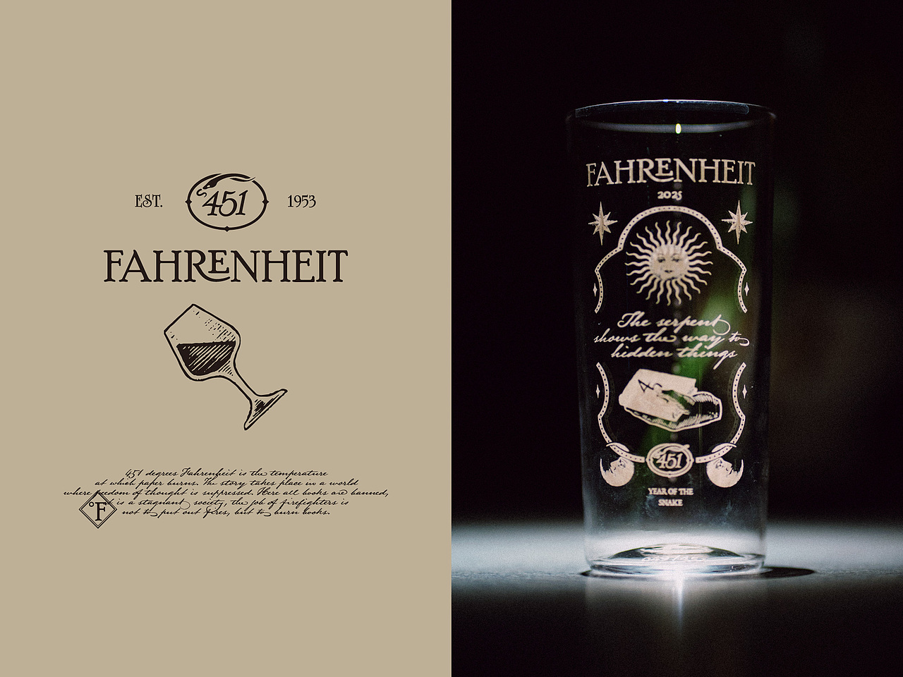 Fahrenheit 451 精酿品牌 蛇年视觉 Year of snake(图ZMzg5NDc5NzU2) - 品牌 - 站酷设计师pigeonstudio原创素材 - 站酷ZCOOL