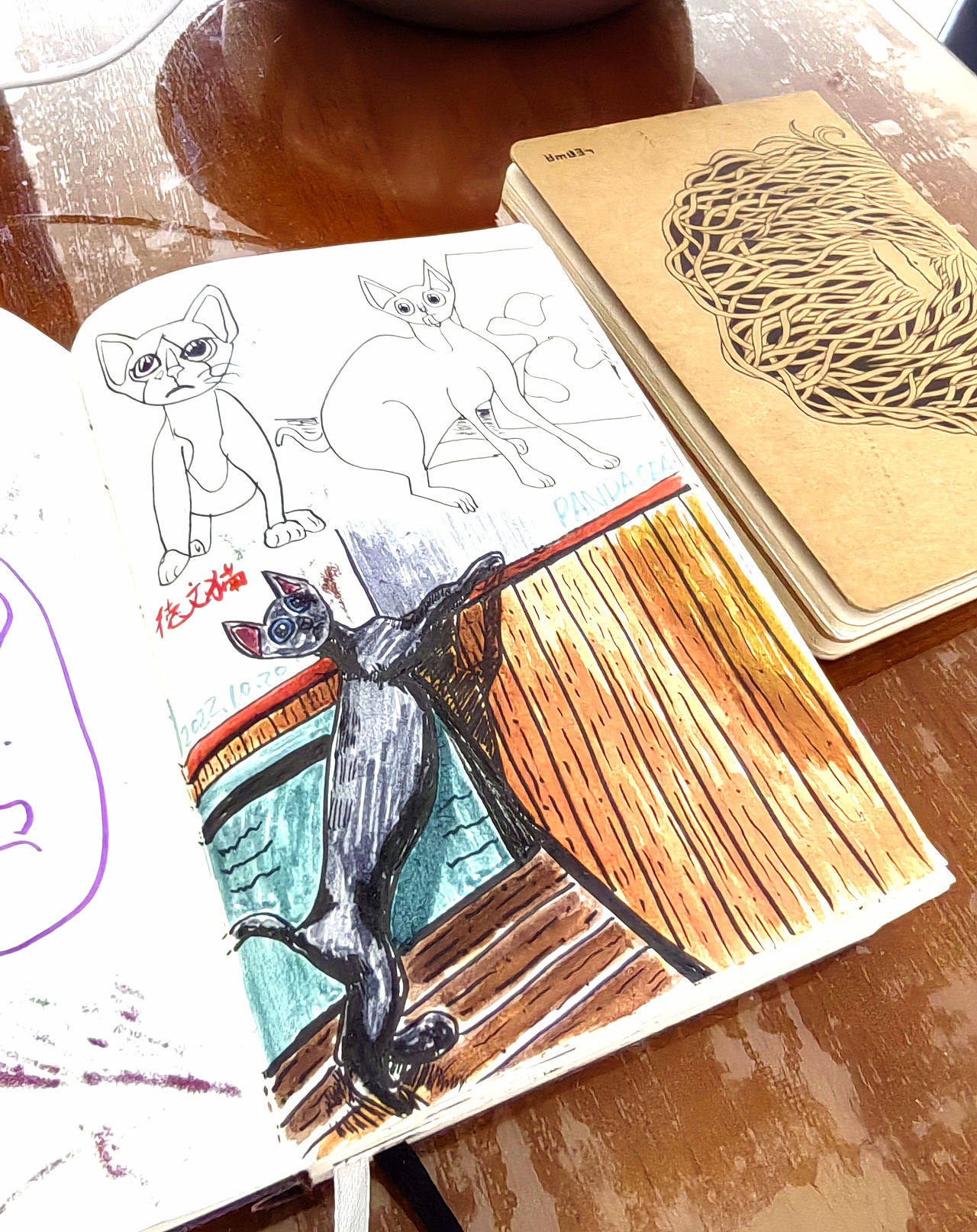 动物水彩笔手绘速写本合集1