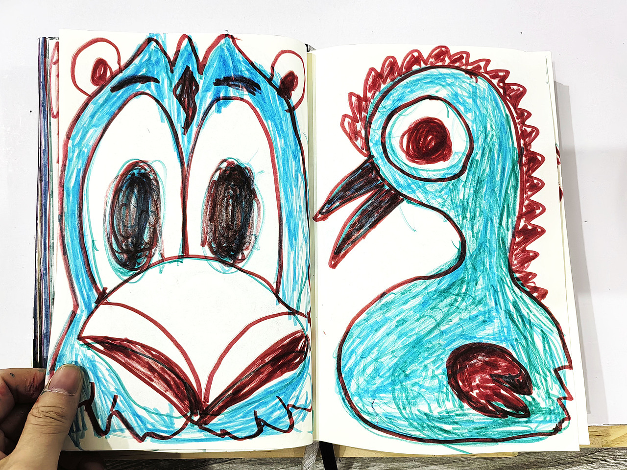 动物水彩笔手绘速写本合集1