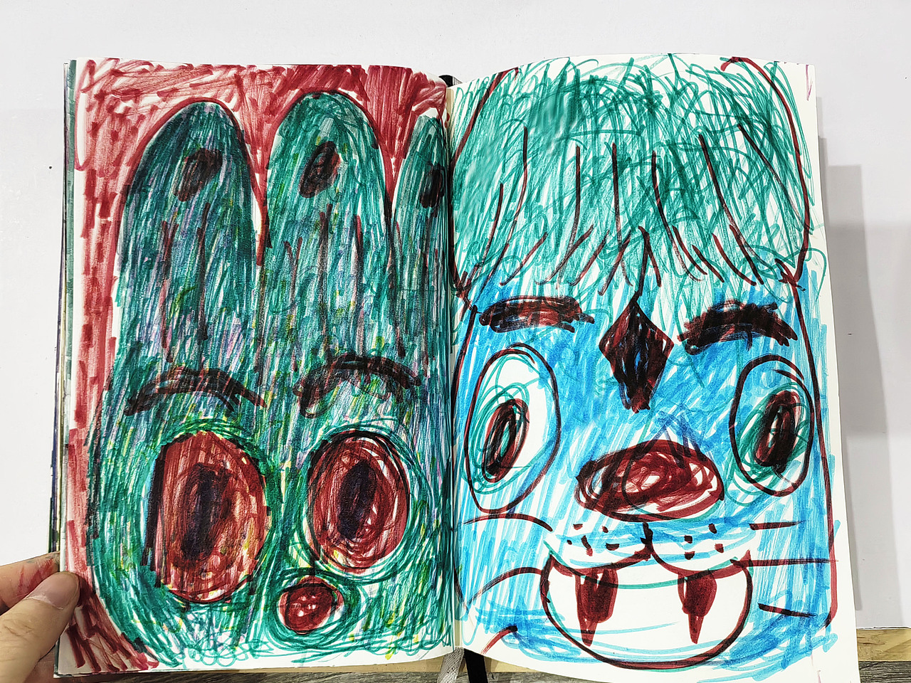 动物水彩笔手绘速写本合集1