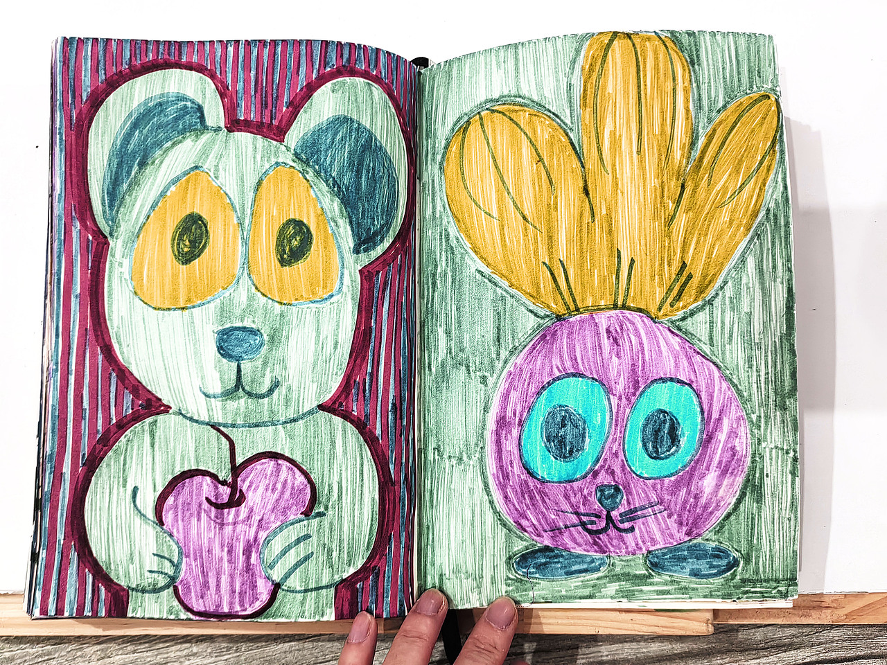 动物水彩笔手绘速写本合集1