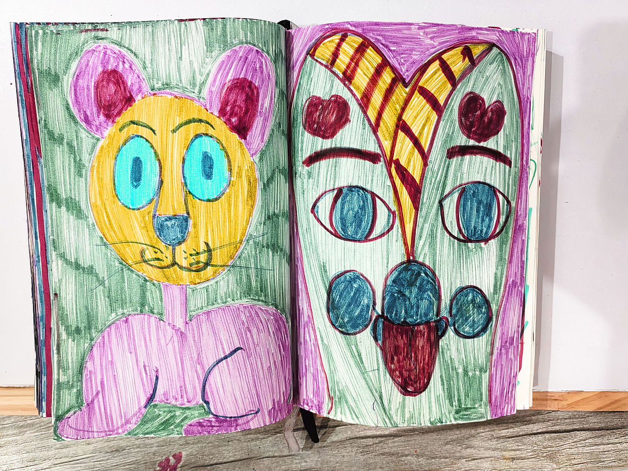 动物水彩笔手绘速写本合集1