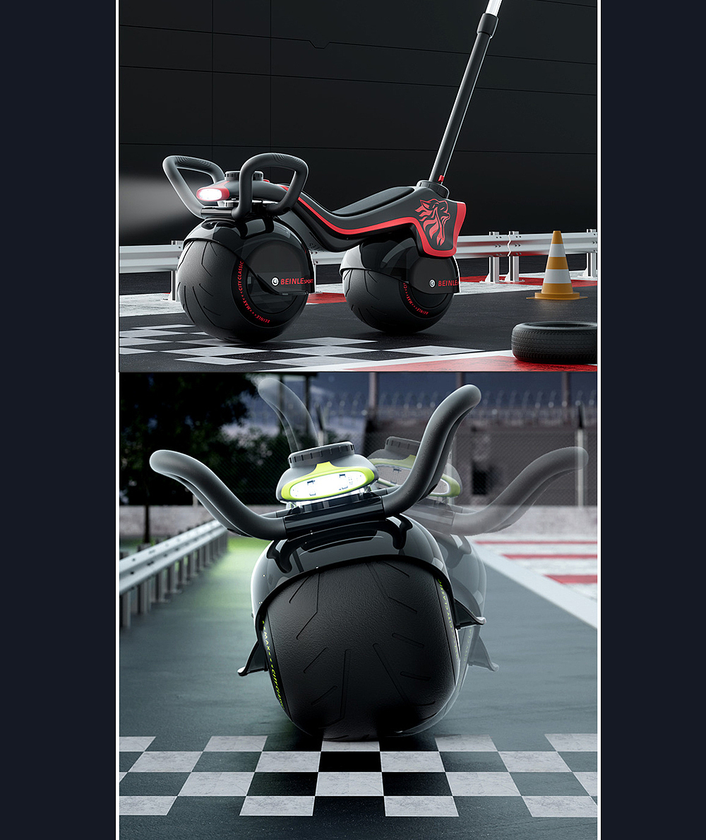 儿童多功能滑行车详情页设计