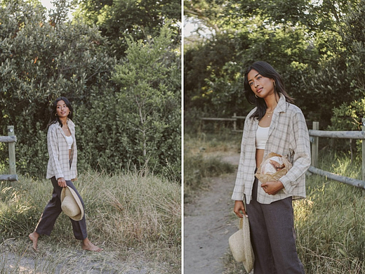 外模拍摄｜田园风格格子衬衫 ✖️ ZHIMEI PHOTO