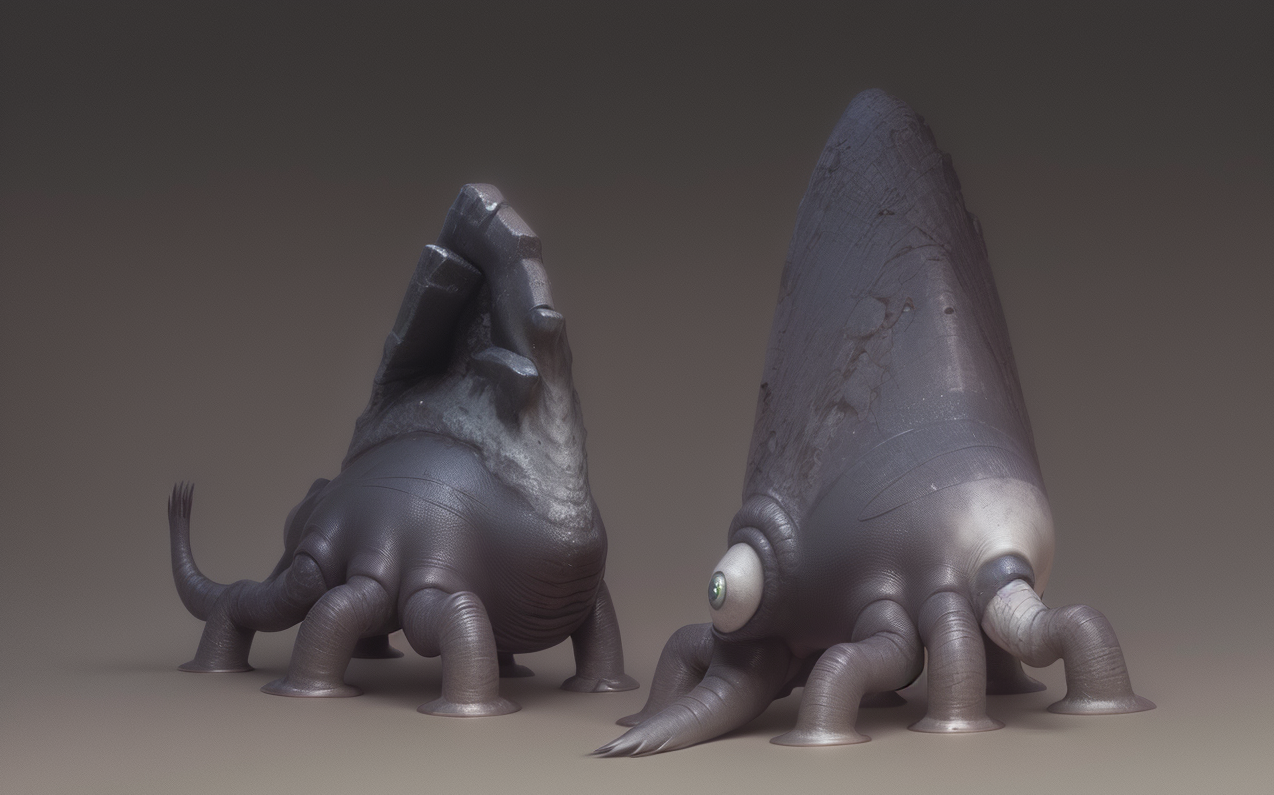 写实版外星生物制作过程(手绘+photoshop+Stable Diffusion)