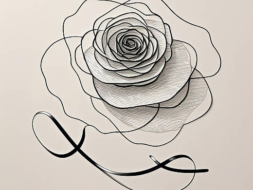 《抽象玫瑰-立体》系列设计6