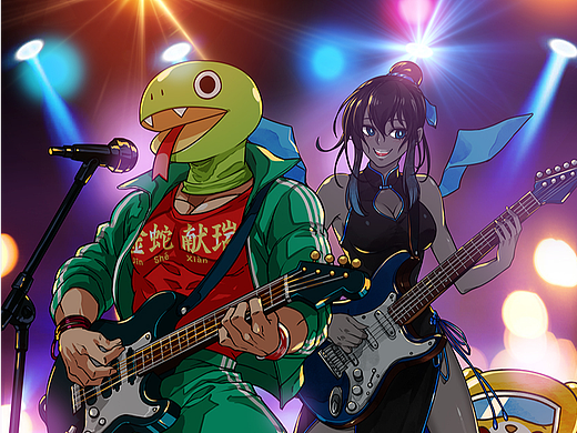 他们唱了一首歌