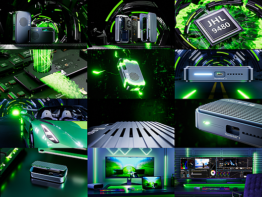 3D视频展示-绿色