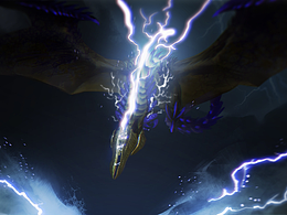大地を貫く蒼き雷  煌雷龙