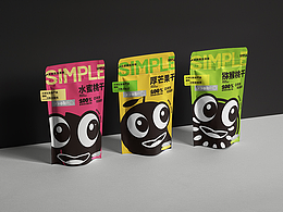 清澈愚蠢的眼神系列_原創(chuàng)果干包裝。?