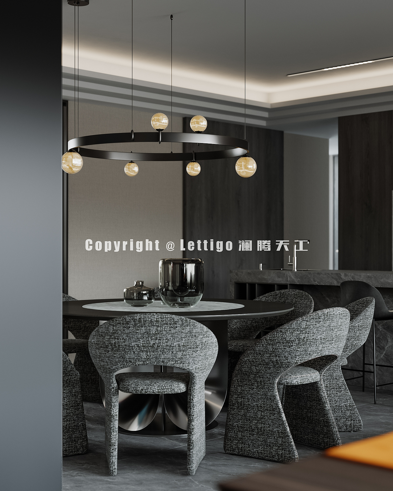 暗色作为主基调，打造酷酷的空间（图ZMzg5NTIxOTky） - 家装设计 - 站酷设计师澜腾设计原创素材 - 站酷ZCOOL