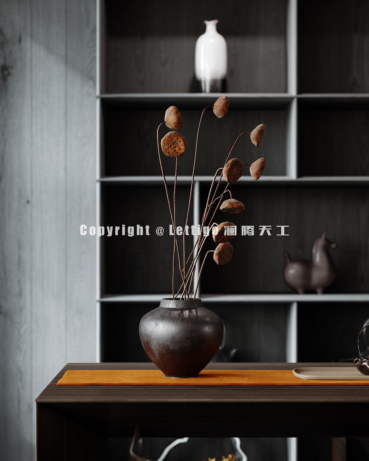 暗色作为主基调，打造酷酷的空间（图ZMzg5NTIyMDQ4） - 家装设计 - 站酷设计师澜腾设计原创素材 - 站酷ZCOOL