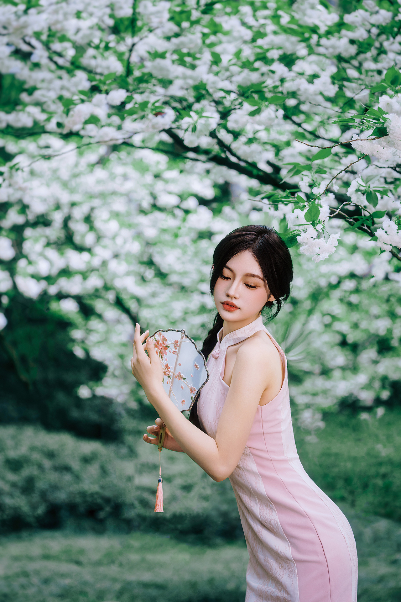 晚樱与旗袍（图ZMzg5NTI4NjEy） - 人像摄影 - 站酷设计师晓驷原创素材 - 站酷ZCOOL