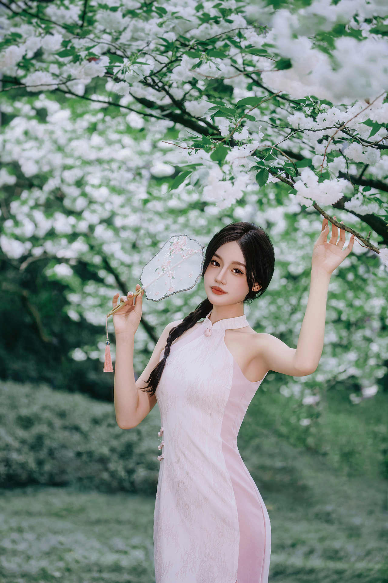 晚樱与旗袍（图ZMzg5NTI4NjA4） - 人像摄影 - 站酷设计师晓驷原创素材 - 站酷ZCOOL