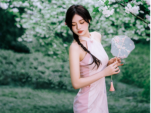 晚樱与旗袍