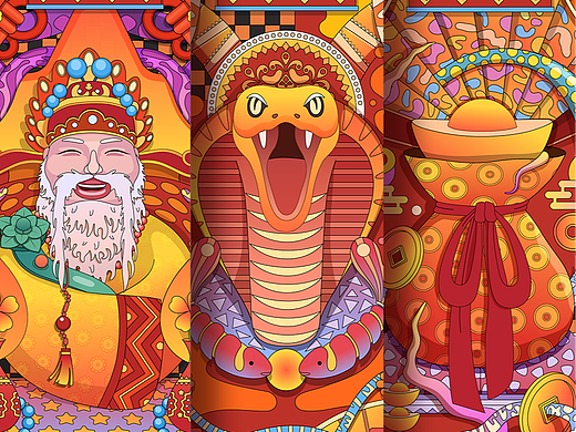 蛇年｜系列插画