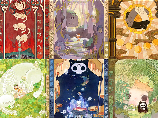 猫神宇宙插画小合集